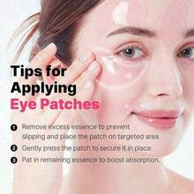 Travel Must Haves Skin Care Pink Peptides - Collagen Hydrogel Eye Patches For Puffy Eyes And Dark Circles, Under Eye Mask, 60 Under Eye Patches, Korean Skincare, Stocking Stuffers For Women - 1pcs - 查看 6