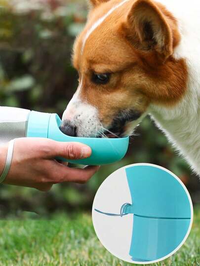1pc Pet Outdoor Water Cup, Multifunctional Pet Travel Water Bowl, Portable Pet Drinking Dispenser