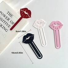 Lesezeichen in Lippenform, lustiges Lesezeichen geeignet für Lehrer, Studenten und Buchliebhaber, verwendbar für Schule, Büro und Zuhause, Valentinstag Dekoration, kleines Geschenk für Freunde - Lesezeichen für Lippen - Übersicht 6