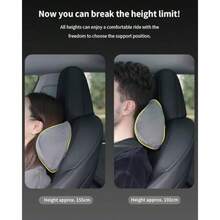 One Car Neck Pillow For / Y/S/X TPE + Slow-Rebound Memory Foam The Adjustable Strap Hidden Zipper Design Easy Removable Pillowcase For All Season - Lunar White - Trắng ánh trăng - Xem 5