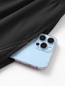 Women's New Fashion Casual Pants, Line Design, Loose Fit, Suitable For All Seasons, Outdoor Activities And Daily Wear, Perfect Gift For Girlfriend Sports - Black - View 6