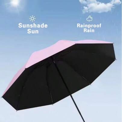 1pc Multi-Color 8-Rib Reinforced Casual Fashion Umbrella, Featuring Strengthened Frame And Long Handle Design, Extremely Windproof, Stable , Manual Open And Close For Convenient Use. Provides Effective UV Protection And Sunshade Function, Suitable For Sunny, Rainy And Snowy Weather. Minimalist And Stylish Business Design, Made Of High-Quality Materials, Foldable And Portable. Ideal For Outdoor, Travel, Commuting, Corporate Gifts, Such As Birthday, Father's Day, Christmas, Thanksgiving Gifts, And Outdoor Enthusiasts.