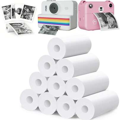 20 Rolls Children's Camera Thermal Paper, Children's Camera Replacement Paper, Children's Camera Roll Paper, Children's Camera Paper, Ink-Free Paper - Easy To Replace