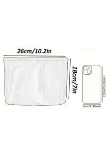 1pc "World's Best Grandma" Printed Cosmetic Bag, Travel Toiletry Bag, Women's Makeup Bag, Grandma Gift, Travel Essentials, Holiday/Vacation/Back To School Supplies Bag, Student Travel Bag, Women's Travel Makeup Bag, Mother's Day Gift - Multicolor - View 10