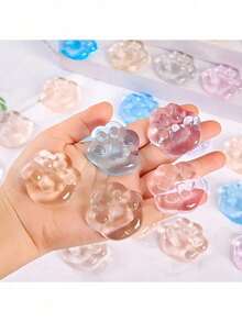 1/2/4 chiếc (Cỡ lớn) Đồ chơi giảm căng thẳng hình bàn chân mèo mới, Đồ chơi bóp mềm giảm căng thẳng cho người lớn - Đồ chơi bóp mềm Nedo, Đồ chơi bóp mềm Noodoh, Đồ chơi bóp hình khối đá Needo, Món quà hoàn hảo - Quà sinh nhật - Quà ngày lễ - Quà Giáng sinh - Xem 6