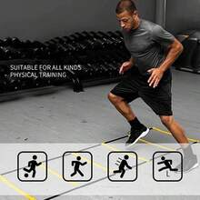 Agility Ladder Removable For Speed Training And Sports Flexibility Portable Agility Football Training Energy Ladder Equipment Training Tool - Multicolor - View 4