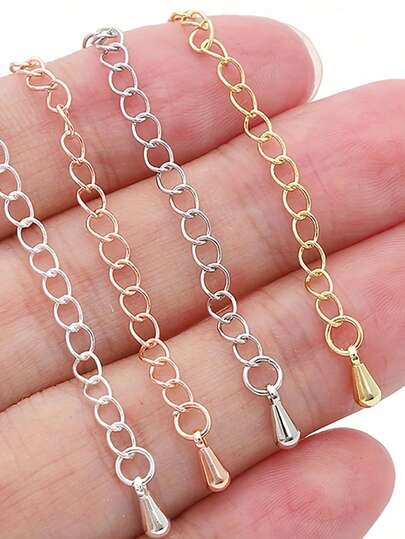 2.76英寸龙虾扣连接器，带加长尾链 - 重型铁质首饰制作配件，适用于项链、手链、耳环、首饰制作材料、装饰扣、扣环、工艺爱好者