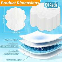 Pack Sports Sweat Absorbing Pads, Ultra-Thin Breathable Invisible Sweat Absorber, Unisex Underarm Pads, Comfortable Odorless Sweat Proof, Sweat Absorbing Pads (5.1" X 3.5") - Multiple Styles - View 4