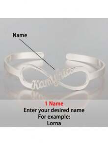 1 buc brățară personalizată cu deschidere nelimitată, poate fi personalizată cu 1-6 nume, bijuterii din oțel inoxidabil, lucruri personalizabile, cadouri pentru iubit, brățări de damă, brățări personalizate, bijuterii personalizate, cadouri de Crăciun personalizate, bijuterii de Halloween, cadouri personalizate, cadouri pentru familie și prieteni, perfectă pentru sărbători, zile de naștere, aniversări, ceremonii de absolvire - Multicolor - Vizualizare 19
