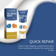 JAYSUING 20ml/120ml Waterproof Tile Grout, Mold-Resistant Caulk, Bathroom & Kitchen Wall & Floor Repair Sealant, DIY Tile Grout Replacement, Waterproof Shower Caulk, Bathroom & Kitchen Tile Crevice Filler, Cleaning Supplies - A - View 6