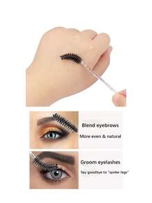 200/1PC Eyelash Brush, Mascara Wands Makeup Brushes Applicators Kits For Eyelash Extensions And Eyebrow Brush With Container - Multicolor - View 5