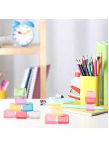 1/6/12/24/52个成人挤压球玩具，冰块形状减压挤压玩具 - 方形挤压球感官玩具，减压球，挤压立方体减压玩具，小号，生日派对礼物，礼品袋填充物，款式和颜色随机 - 彩色 - 查看 3