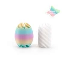 3D蛋壳旋转玩具，减压蛋壳玩具，跨境畅销复活节彩蛋玩具，益智螺旋减压小工具礼品 - 彩色 - 查看 8