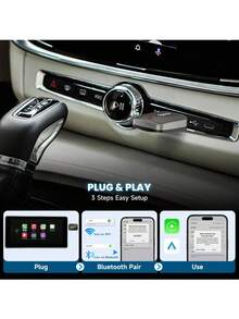 Spedal Wireless CarPlay & Android Auto Adapter, Plug & Play Dongle For IOS 10+/Android 11+, USB-A/C Support (2016+ Cars With Factory Wired Carplay) - 320spedal - View 4