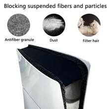 3pcs PlayStation5 Slim Console Dust Cover Sticker Set, Dust And Scratch Proof, Effectively Blocks Suspended Fibers, Particles And Hair, Enhances Gaming Experience - View 4