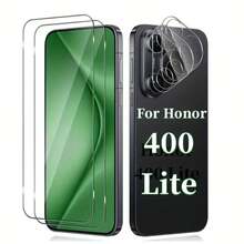 4 buah Pelindung Layar untuk Honor 600/600 Pro/200 Lite/200 Smart/400 Smart/X7d/400 Lite/600 Lite/Magic 7, Pelindung Layar Lengkung, Pelindung Lensa Kamera Definisi Tinggi, Film Kaca Tempered Anti Gores, Kompatibel dengan Casing Ponsel, Anti Sidik Jari, Pelindung Lensa Kamera, Pelindung Layar Kaca Tempered, Pelindung Lensa Kamera Definisi Tinggi 3D, Pelindung Kamera Belakang - Clear - View 25