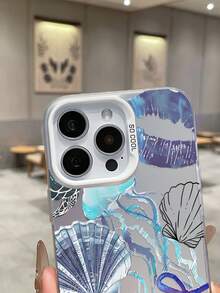 Ốp điện thoại hình vỏ sò, sứa và sao biển, chất liệu PC cứng cáp, viền mềm trong suốt, cao cấp, bền chắc, bảo vệ toàn diện, phong cách nghỉ dưỡng biển mát mẻ, lý tưởng làm quà tặng mùa hè / sinh nhật / ngày lễ, ốp điện thoại đa năng sử dụng hàng ngày. - trắng - Xem 6