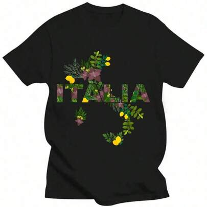 Italia Botanical Map Italian Heritage Italy Souvenir