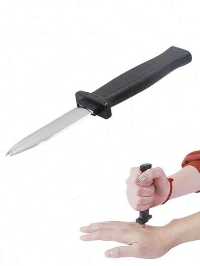 1个可伸缩塑料仿真刀道具，派对恶作剧新奇刀玩具