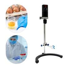 Electric Overhead Stirrer ES-40M 40L 2000RPM Lab Mixer, Digital Timer & Speed Control, 100W DC Motor, Max 30K MPa.S Viscosity, For Research, Industrial Use - Black, Silver - View 10