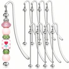 3/8/10/24pcs Beaded Bookmarks - DIY Bookmark Metal Bookmarks, Crafted Beaded Bookmark Tassels, Suitable Gift For Book Lovers, Students, Teachers, Friends And Family - Beaded Bookmark - View 2