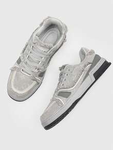 New Casual Sports Shoes For Men And Women, Styish And Breathable, Perfet For Outdoor Sports, $Hopping, Walking, Chrstmas, Irthdays, And As A Gift. - 銀色 - 查看 11