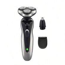 3-Head Rotary Electric Shaver, USB Rechargeable, Multi-Function (Trim Beard/Nose Hair), Ideal Gift For Men, 300mAh Battery Capacity - Multicolor - View 13