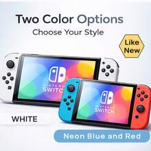 Nintendo Switch 99新二手switch oled 掌上游戲機，親子互動，家庭聚會，休閒娛樂，日版 - 查看 1