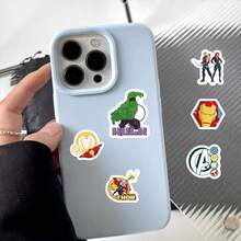500pcs Super Hero Toilet Paper Stickers - 2.5cm Self-Adhesive, Cartoon Cute Decorative Stickers, Creative Holiday Small Gifts, Scrapbooking DIY Materials Stickers, Easy To Stick Without Residue, Cute Stickers, Luggage Graffiti, Toy Decoration Stickers, Sticker Gifts, Valentine's Day Gifts, Easter Gifts - Multicolor - View 6