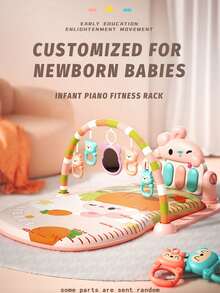 4-Key Foot Piano Toy, Infant Educational Fitness Music Atmosphere Enlightenment Sound & Light Musical Early Education Intelligent Toy Gift, Rabbit, Fish, Bear In Different Colors - Multicolor - View 12