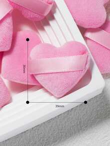 10/20/30/60pcs Packaging Mini Water Drop Shaped Cotton Powder Puffs, Made Of Ultra-Soft Velvet Material, Designed Specifically For Shaping Eyes And Eye Corners, Suitable For All Skin Types - Baby Pink - View 6