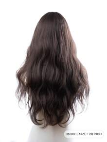 Tóc giả tổng hợp dài 28 inch với kiểu tóc gợn sóng tự nhiên màu nâu sô cô la tuyệt đẹp. Được làm từ sợi chịu nhiệt để đảm bảo độ bền. Bộ tóc giả này hoàn hảo để sử dụng hàng ngày, mang lại vẻ ngoài tự nhiên và chân thực. - Màu nâu Sô-cô-la - Xem 5