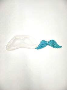 天使翅膀硅胶模具，可用于制作蜡烛、香薰蜡烛、石膏、蛋糕、巧克力、糖果等。 - A-白色 - 查看 3