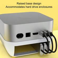 Apple Mini M4/M4 Pro Compatible Convenient Power-On Dock Dust-Proof Elevated Cooling Stand Desktop Organizer - View 4