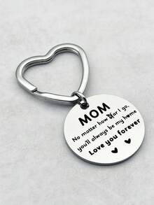 Mother's Day Gift "You'll Always Be My Home" Heart Shaped Keychain, Sentimental Accessory, Commemorative Party Keychain - View 8