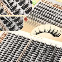 Manga Lash Clusters Wispy Eyelash Clusters Natural 180pcs Individual Lashes Spiky Lashes Clusters C Curly Cluster Eyelash Extensions 11-13mm DIY At Home Eyelashes Clusters By Ruairie - 自然&漫畫睫毛簇 - 查看 8