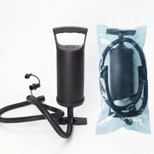 Portable Manual Dual-Nozzle Air Pump, 3 Valve Connectors, Suitable For Inflatable Beds, Swim Rings, Pools, Balloons, Boats, Compact Design, Manual Pull-Style High-Power Floor Air Pump, Rapid Inflation, Handheld Air Pump, Quick Inflation, Portable Manual Air Pump For Outdoor Use, Can Inflate Swim Rings, Air Mattresses, Pool Floats, Inflatable Accessories, Beach Items, Etc., Pool Inflatable, Beach Essentials - Multicolor - View 1
