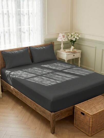 غطاء فرشة لون سادة ناعم وصديق للبشرة، مناسب لجميع الفصول، قابل للغسل في الغسالة، يناسب مقاسات التوين/الكامل/الملكي/الملكة، هدية فرشة مثالية، ديكور منزلي، ديكور غرفة النوم