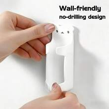 Bộ 2 giá đỡ bàn chải đánh răng điện hình gấu dễ thương, gắn tường không cần khoan, giải pháp lưu trữ đồ dùng thiết yếu cho phòng tắm và nhà cửa. - Nhiều màu - Xem 7