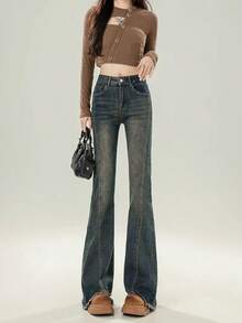 Women Pants - Grey - View 1