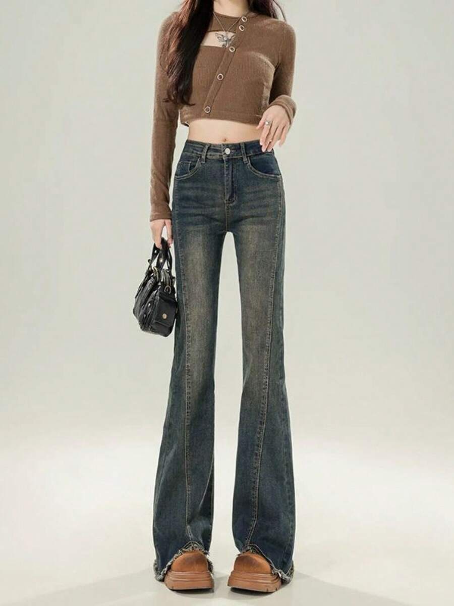 Women Pants - Grey - View 1