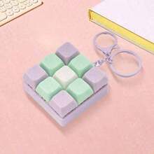 1pc Finger Stress Key Chain Toys, Keychains Sensory Toys Fidget Toy Stress Relief Finger Toys, Hobby Collectible Party Supplies, Creative Toys For Teens, Stress Relief For Teens (Color Random) - 1PC - Xem 7
