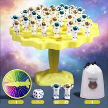 宇航员平衡象棋 | 双人随机惩罚挑战 | 复活节、万圣节、圣诞节派对策略玩具（家庭娱乐、节日礼物、互动对战）浪漫情侣游戏 - Balance game (Spaceman theme) - 查看 10