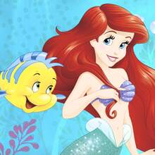 Disney Almohada Súper Jumbo Sirenita - Azul Cadete - Ver 3