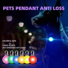 [1pc LED Dog Collar Light] 1pc LED Dog Collar Light Pendant Collar Dog Tag Light, Suitable For Dog Collar Harness Leash Clip-On Dog Light, For Night Walks And Camping, Silicone LED Dog Collar Dog Tag Light, Fast Flash Slow Flash Constant On 3 Modes, For Night Decoration, Battery Included - Multicolor - View 12