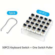 50/100个键盘开关 键盘按键替换 3针触感开关 适用于MX轴机械键盘 - 查看 18