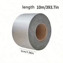 1 Roll 393.7 Inch Heavy Duty Waterproof Aluminum Foil Tape - Super Durable, Heat Resistant, Insulating, Leak Proof, Rust Proof, Instant Sealing, Suitable For Pipe, Duct, Roof, Wall And Pool Repair - Multicolor - View 7