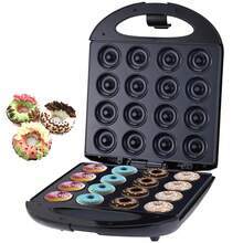 Maquina para Hacer Donas, Mini Donut Maker para 16 Mini Donuts, Fácil de Usar y Limpiar, Doble Cara Antiadherente, 1200W Alta Potencia, para Desayunar, Aperitivos, Postres y Reuniones Familiares - Tipo de Enchufe A USA (110-127V) - Ver 9