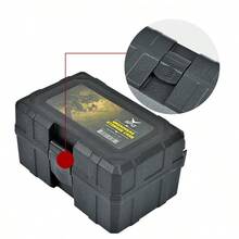 1个户外箭矢收纳盒（空盒，不含箭矢），射箭器材箭筒塑料硬壳盒，方便收纳和携带，带螺纹，适用于户外射箭配件 - 黑色 - 查看 12