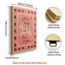 1 Tranh canvas trang trí phòng trẻ em màu hồng, có khung/không khung, với câu nói truyền cảm hứng, phong cách Boho dễ thương, hình kỳ lân ngộ nghĩnh, tranh nghệ thuật trang trí phòng bé gái, phòng chơi, phòng trẻ em, phòng ngủ, trang trí nhà hiện đại. - Áp phích - Xem 9